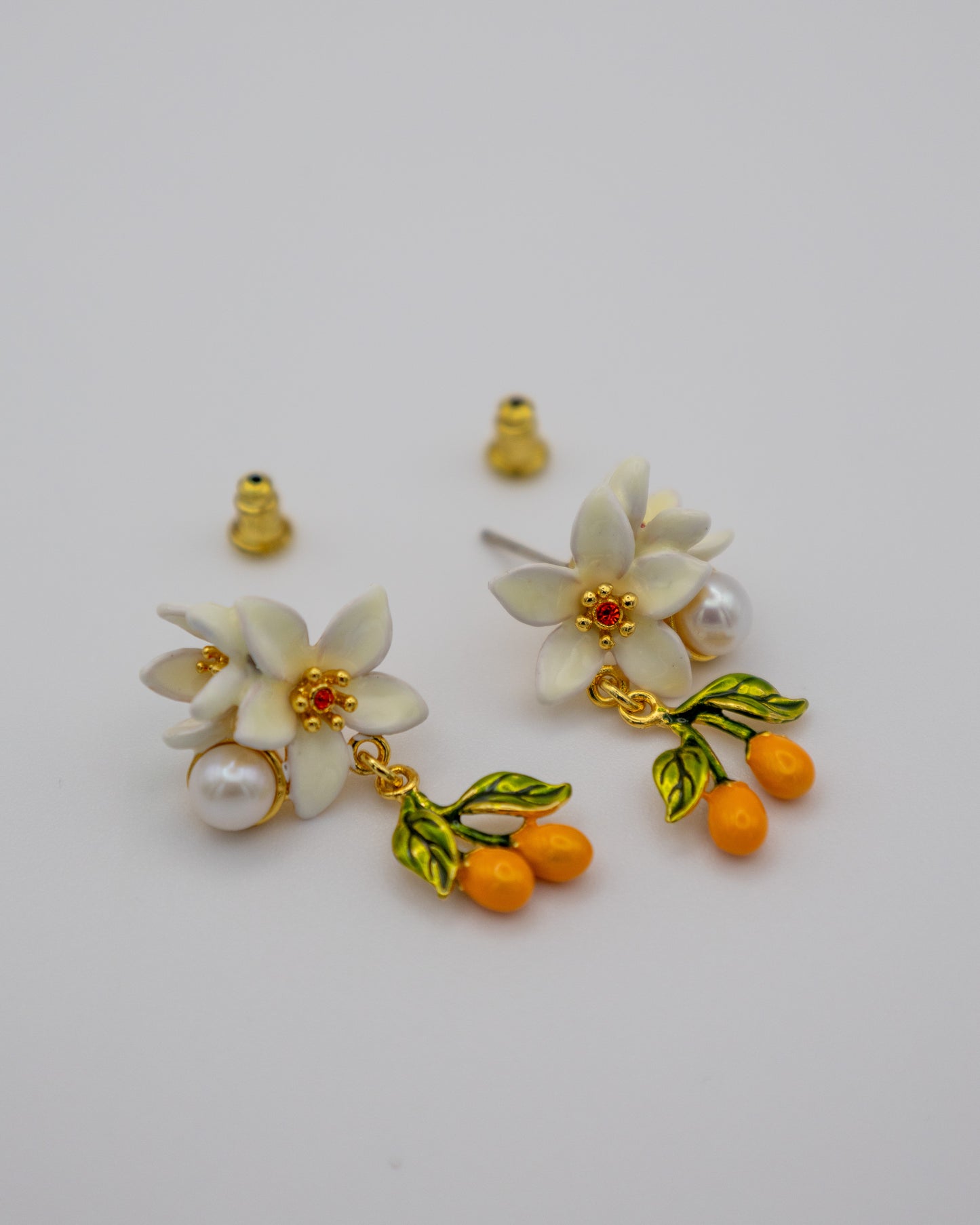 Pendientes Azahar Mandarina