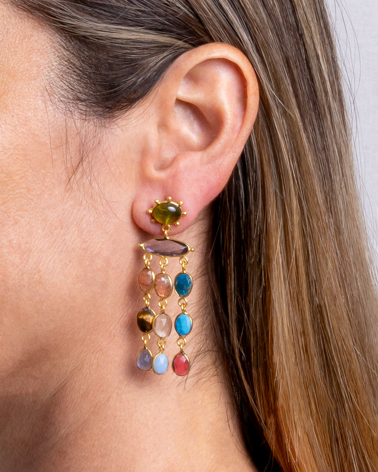 Pendientes Rosa del Desierto