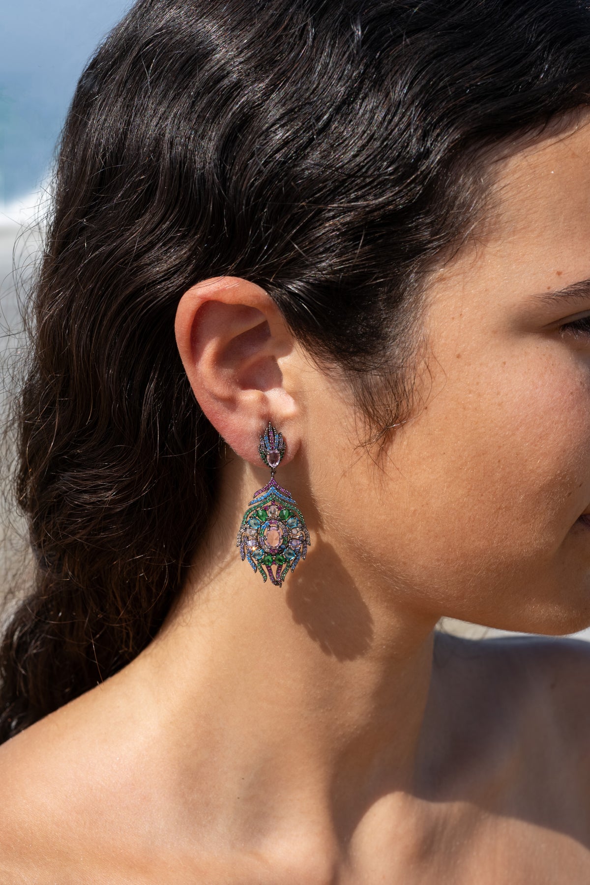 Pendientes Orquídea