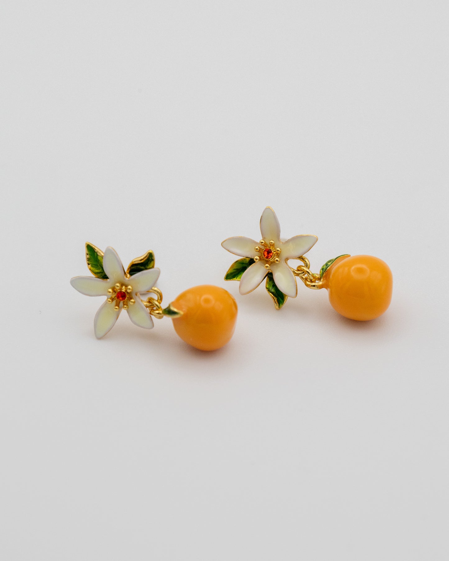 Pendientes Azahar Naranja